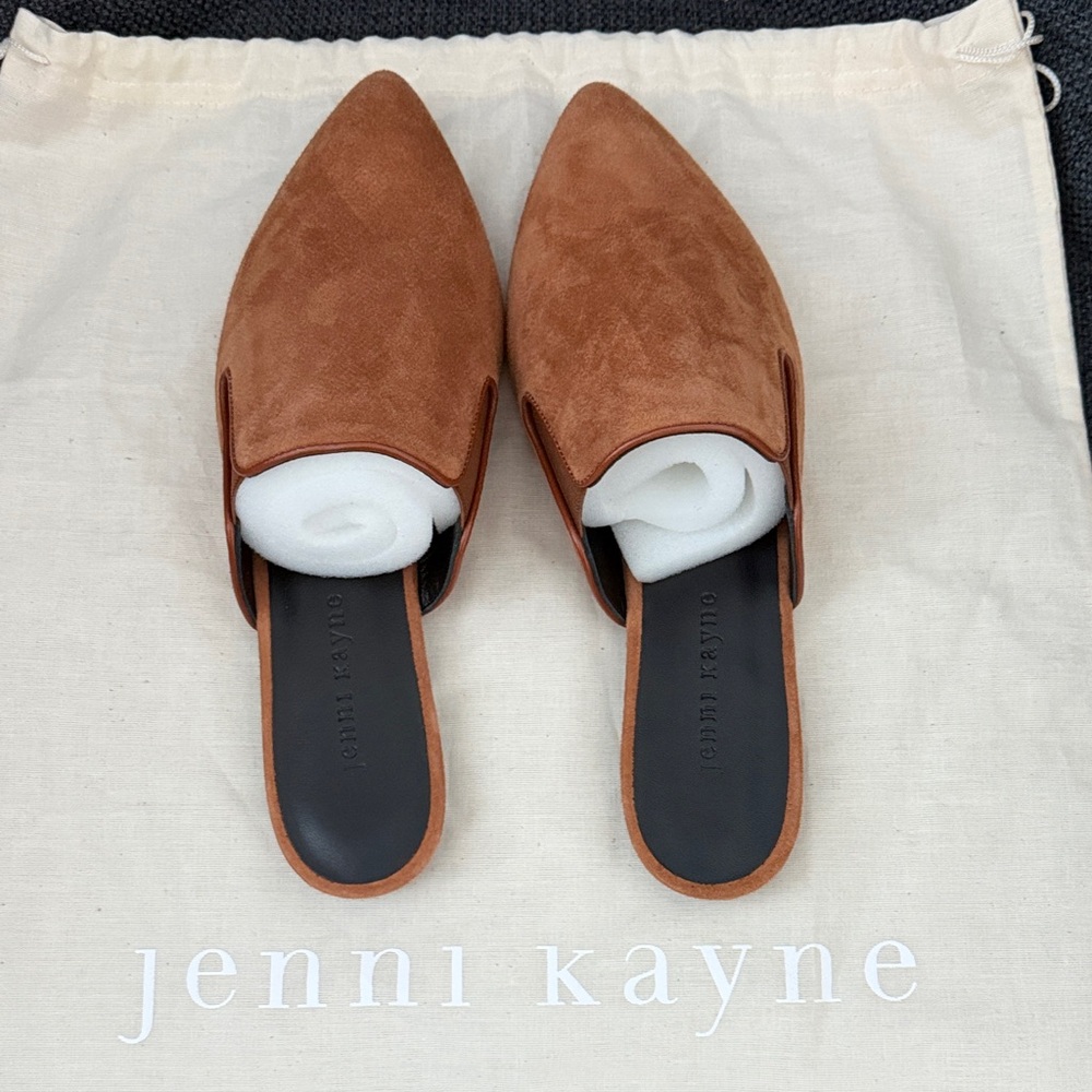 Jenni Kayne Brown Suede Mules